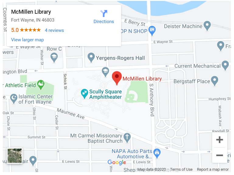 McMillen Library on Map